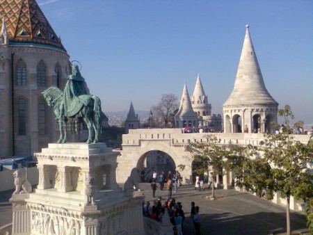 Bastion des Pecheurs avec la statue de Saint-Étienne